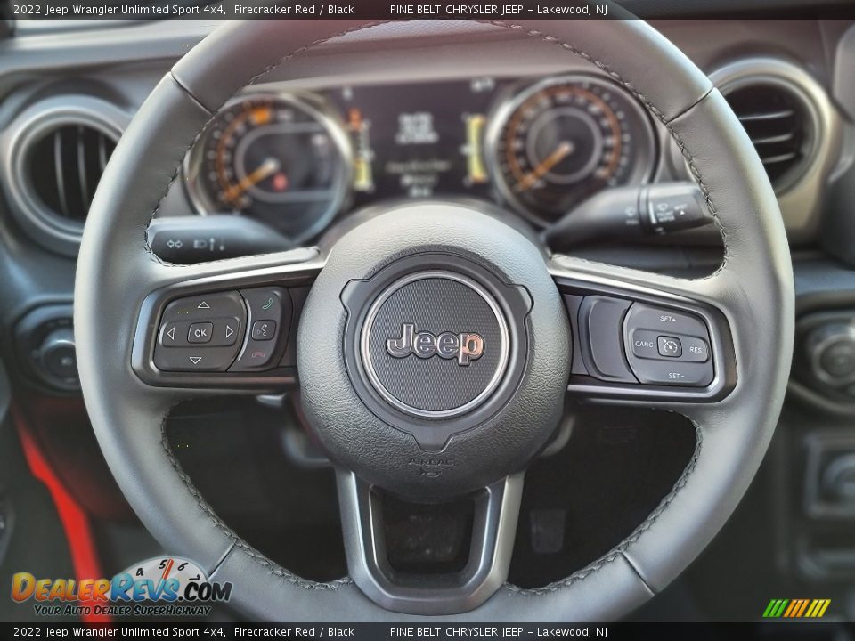 2022 Jeep Wrangler Unlimited Sport 4x4 Steering Wheel Photo #8