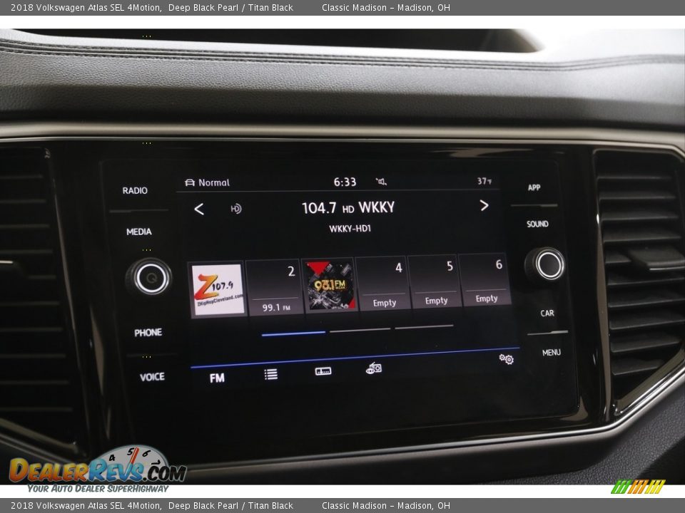 2018 Volkswagen Atlas SEL 4Motion Deep Black Pearl / Titan Black Photo #10