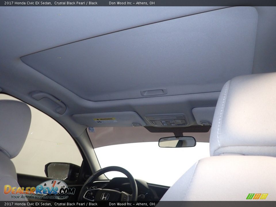 2017 Honda Civic EX Sedan Crystal Black Pearl / Black Photo #2