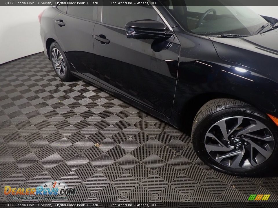 2017 Honda Civic EX Sedan Crystal Black Pearl / Black Photo #5