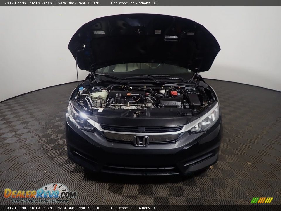 2017 Honda Civic EX Sedan Crystal Black Pearl / Black Photo #7