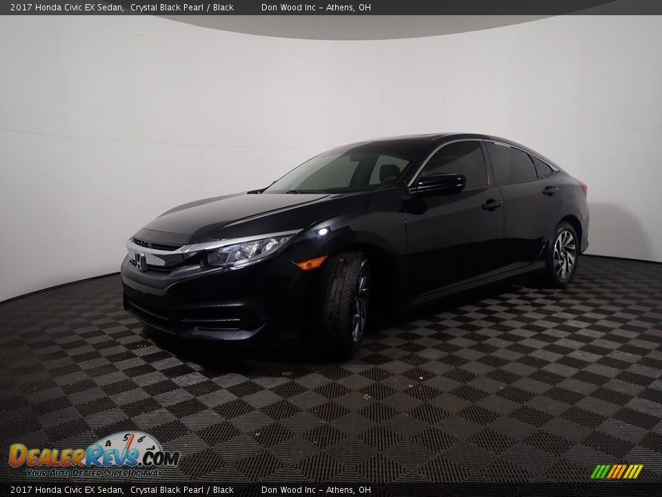 2017 Honda Civic EX Sedan Crystal Black Pearl / Black Photo #9