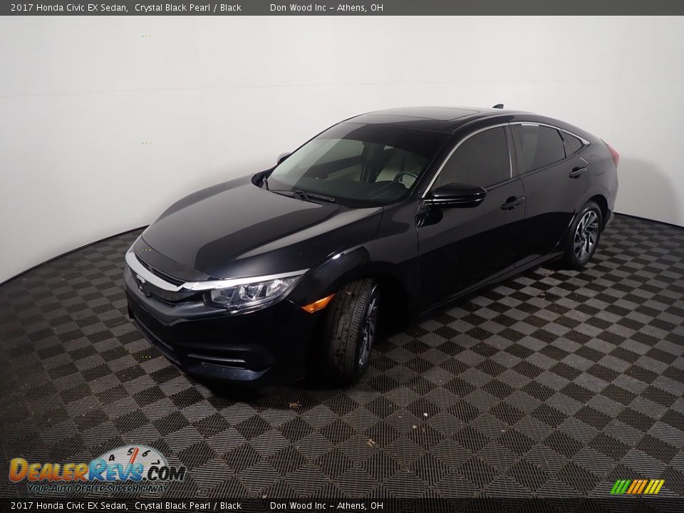 2017 Honda Civic EX Sedan Crystal Black Pearl / Black Photo #10