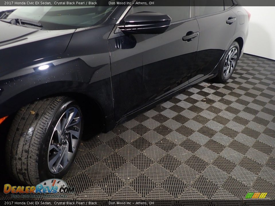 2017 Honda Civic EX Sedan Crystal Black Pearl / Black Photo #11
