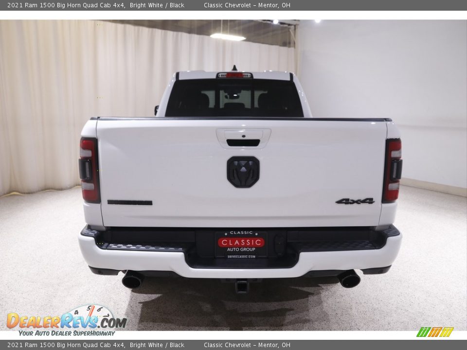 2021 Ram 1500 Big Horn Quad Cab 4x4 Bright White / Black Photo #21