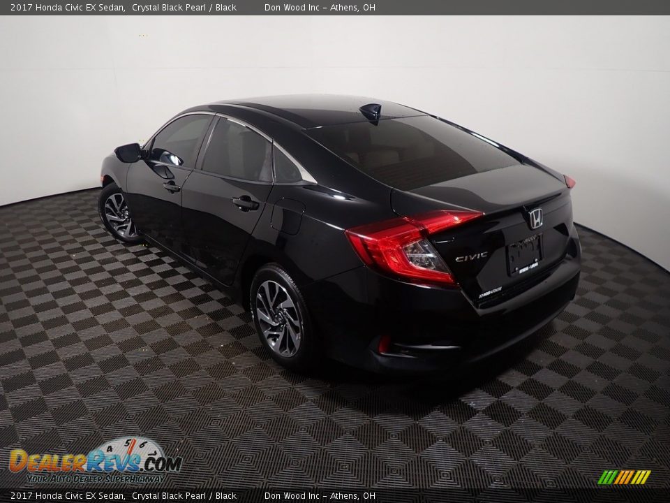 2017 Honda Civic EX Sedan Crystal Black Pearl / Black Photo #13