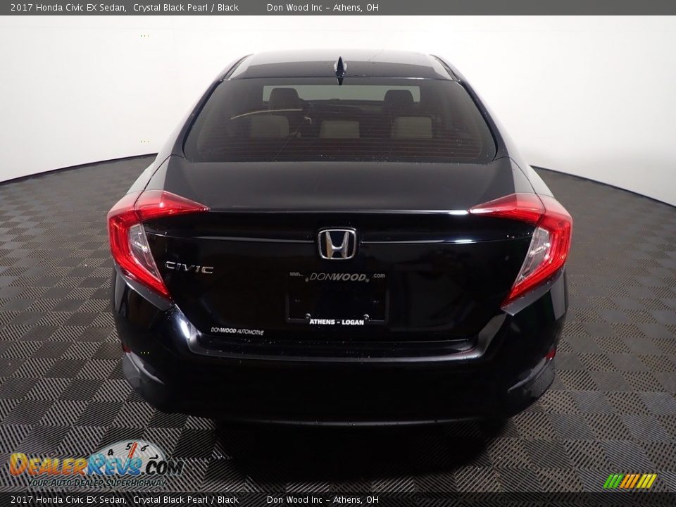 2017 Honda Civic EX Sedan Crystal Black Pearl / Black Photo #14