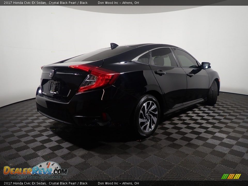 2017 Honda Civic EX Sedan Crystal Black Pearl / Black Photo #17