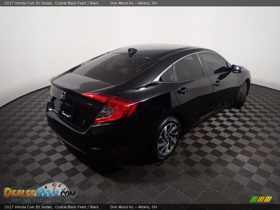 2017 Honda Civic EX Sedan Crystal Black Pearl / Black Photo #18