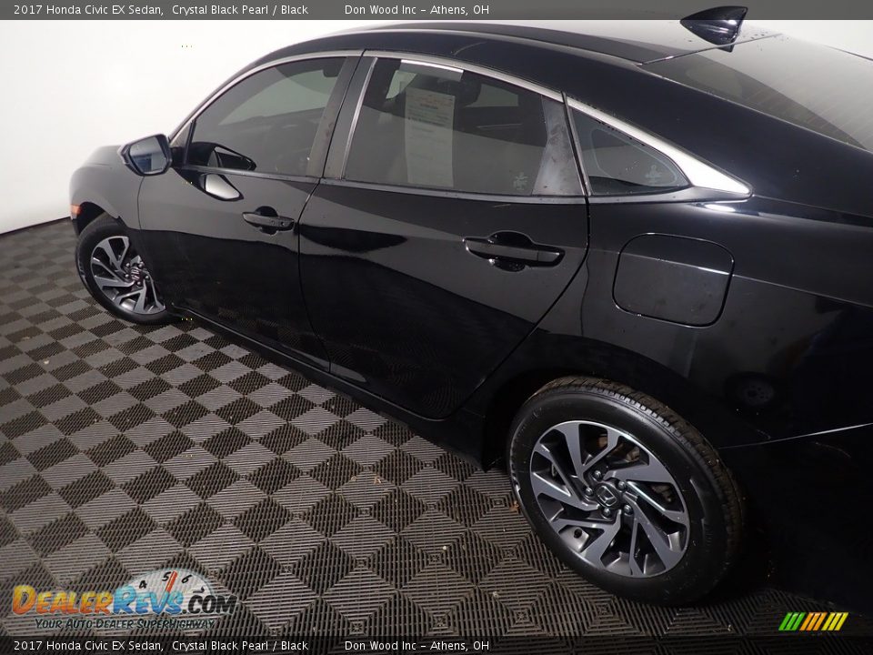 2017 Honda Civic EX Sedan Crystal Black Pearl / Black Photo #19