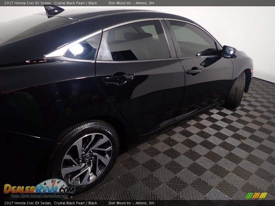 2017 Honda Civic EX Sedan Crystal Black Pearl / Black Photo #20
