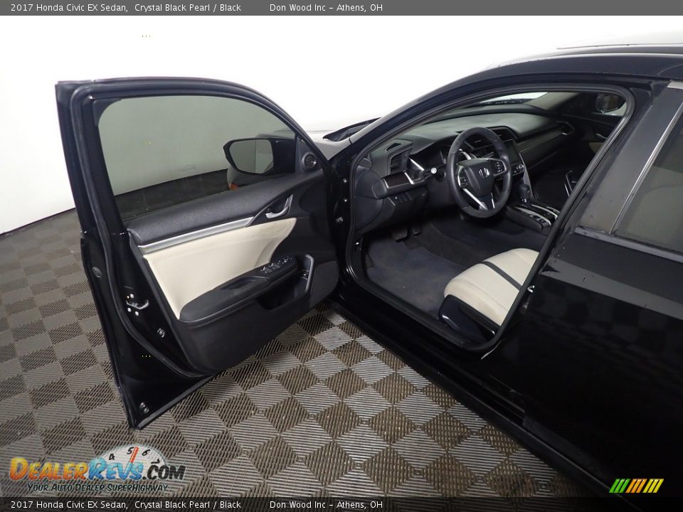 2017 Honda Civic EX Sedan Crystal Black Pearl / Black Photo #21