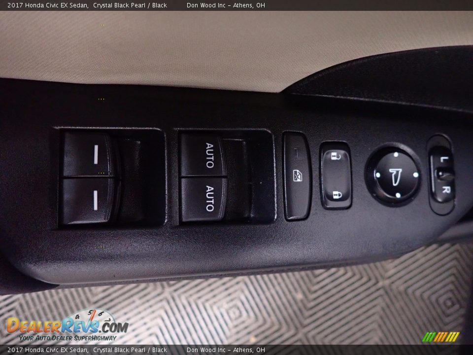 2017 Honda Civic EX Sedan Crystal Black Pearl / Black Photo #22