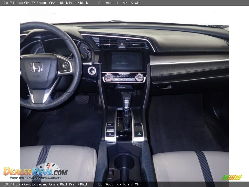2017 Honda Civic EX Sedan Crystal Black Pearl / Black Photo #26