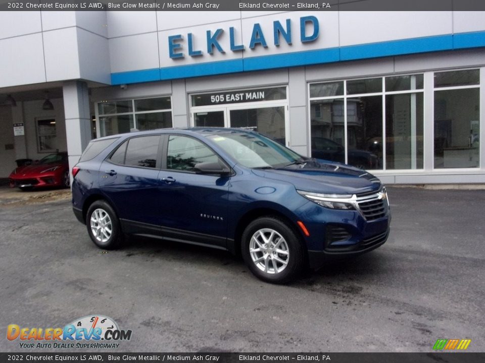 2022 Chevrolet Equinox LS AWD Blue Glow Metallic / Medium Ash Gray Photo #1