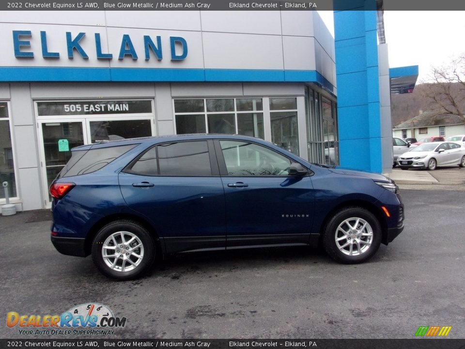 2022 Chevrolet Equinox LS AWD Blue Glow Metallic / Medium Ash Gray Photo #2