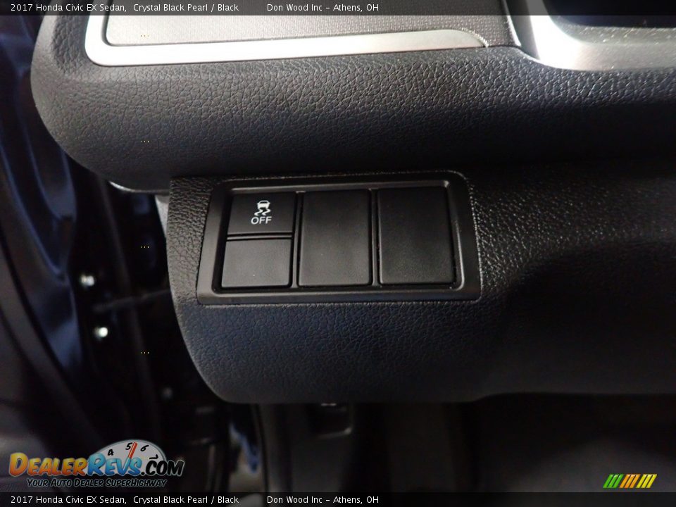 2017 Honda Civic EX Sedan Crystal Black Pearl / Black Photo #32