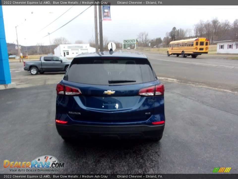 2022 Chevrolet Equinox LS AWD Blue Glow Metallic / Medium Ash Gray Photo #4