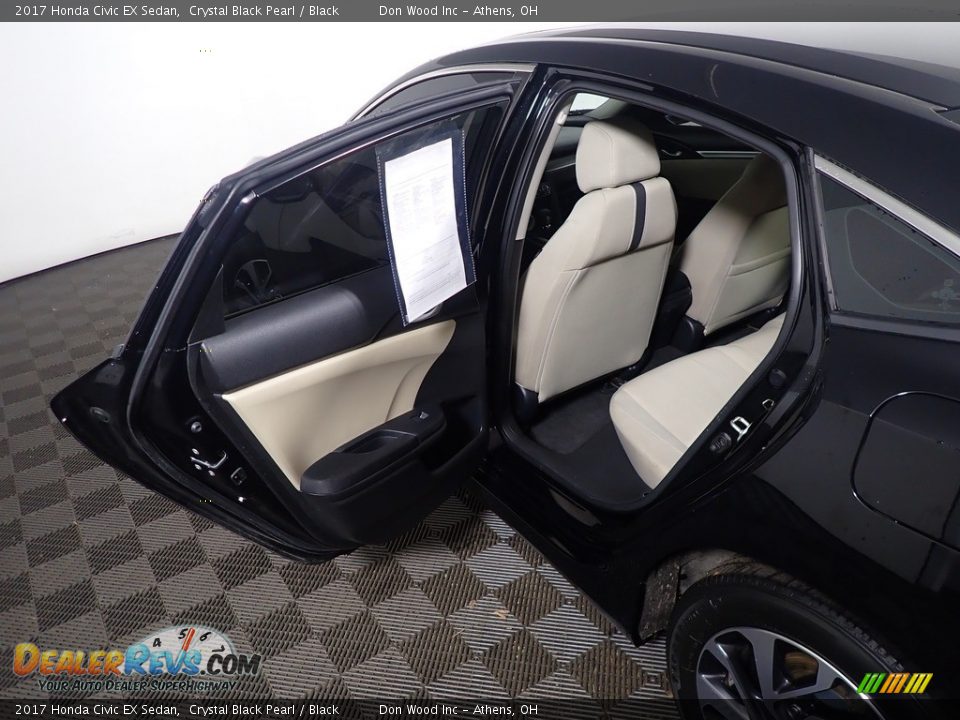 2017 Honda Civic EX Sedan Crystal Black Pearl / Black Photo #35