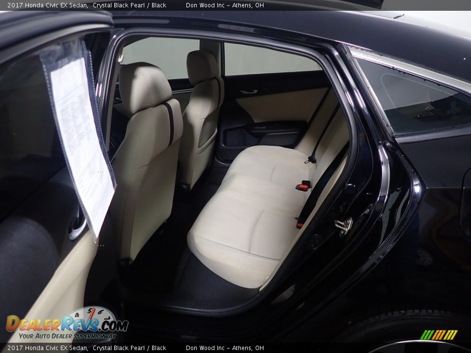 2017 Honda Civic EX Sedan Crystal Black Pearl / Black Photo #36
