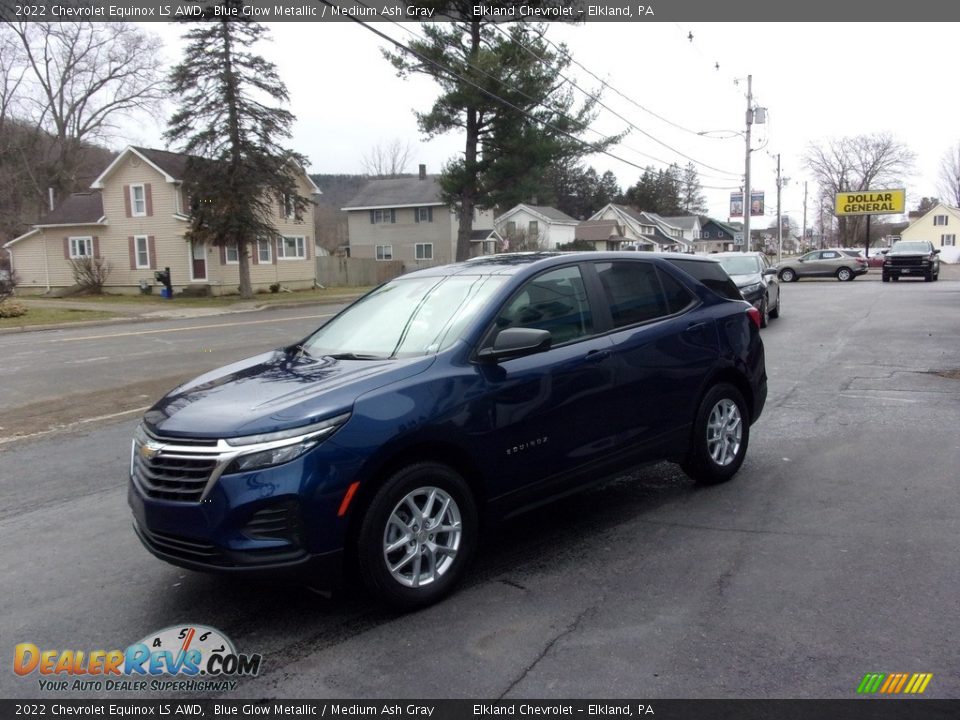 2022 Chevrolet Equinox LS AWD Blue Glow Metallic / Medium Ash Gray Photo #7