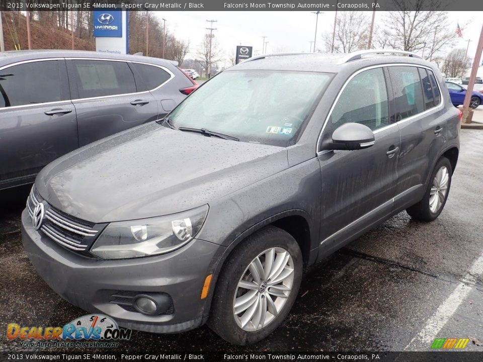 2013 Volkswagen Tiguan SE 4Motion Pepper Gray Metallic / Black Photo #1