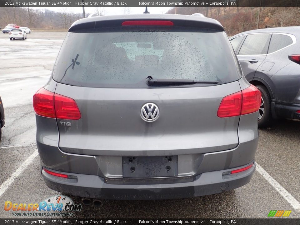 2013 Volkswagen Tiguan SE 4Motion Pepper Gray Metallic / Black Photo #3