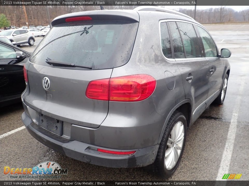 2013 Volkswagen Tiguan SE 4Motion Pepper Gray Metallic / Black Photo #4
