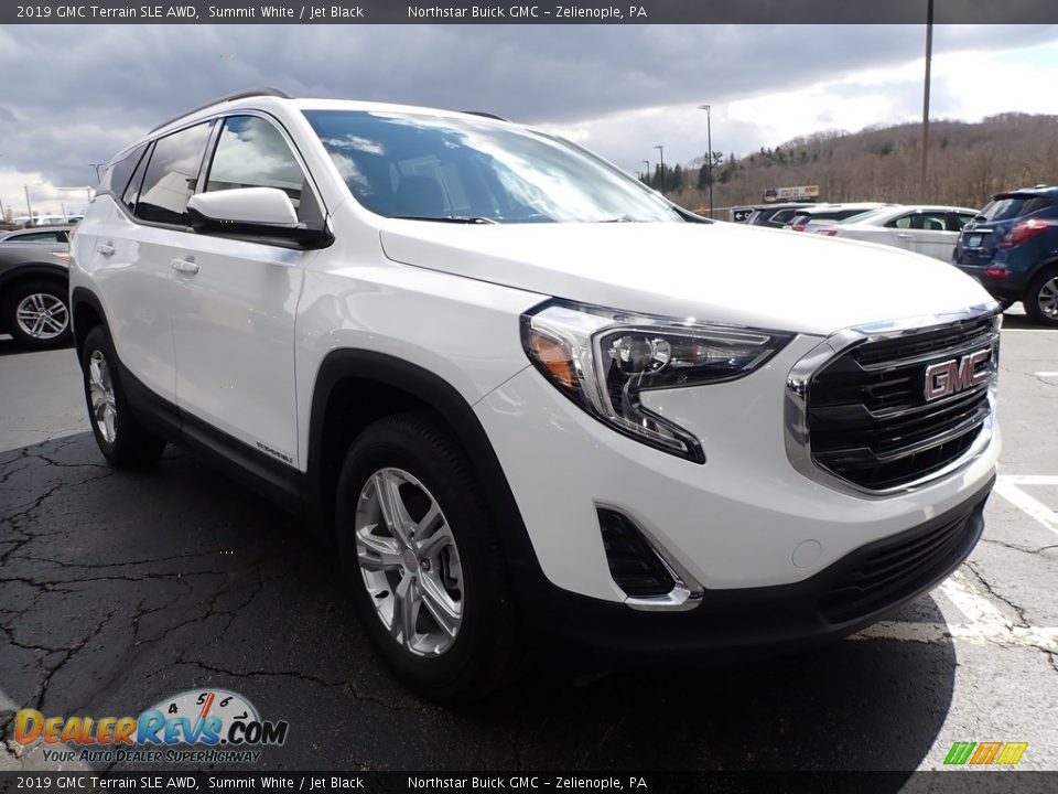 2019 GMC Terrain SLE AWD Summit White / Jet Black Photo #4