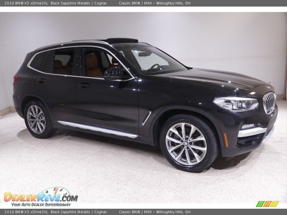 2019 BMW X3 xDrive30i Black Sapphire Metallic / Cognac Photo #1