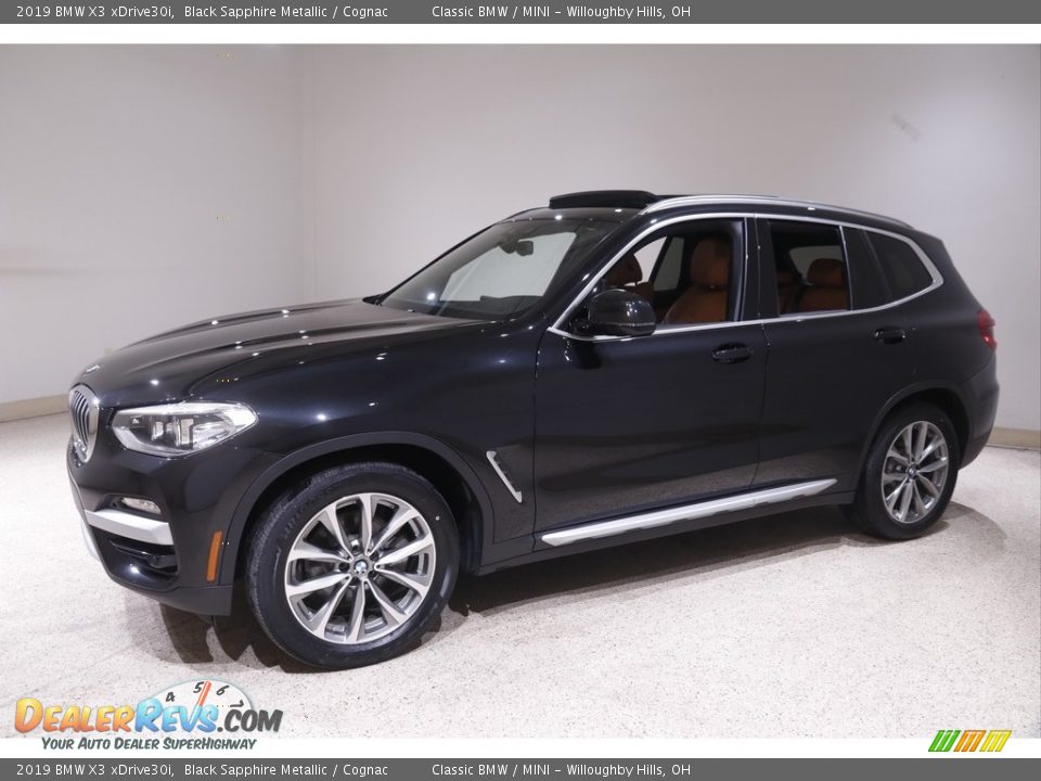 2019 BMW X3 xDrive30i Black Sapphire Metallic / Cognac Photo #3