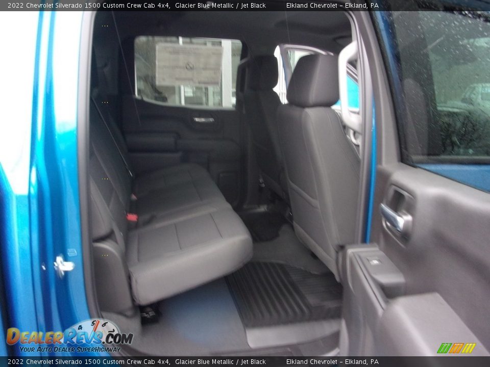 2022 Chevrolet Silverado 1500 Custom Crew Cab 4x4 Glacier Blue Metallic / Jet Black Photo #19