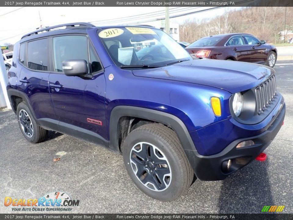 2017 Jeep Renegade Trailhawk 4x4 Jetset Blue / Black Photo #8