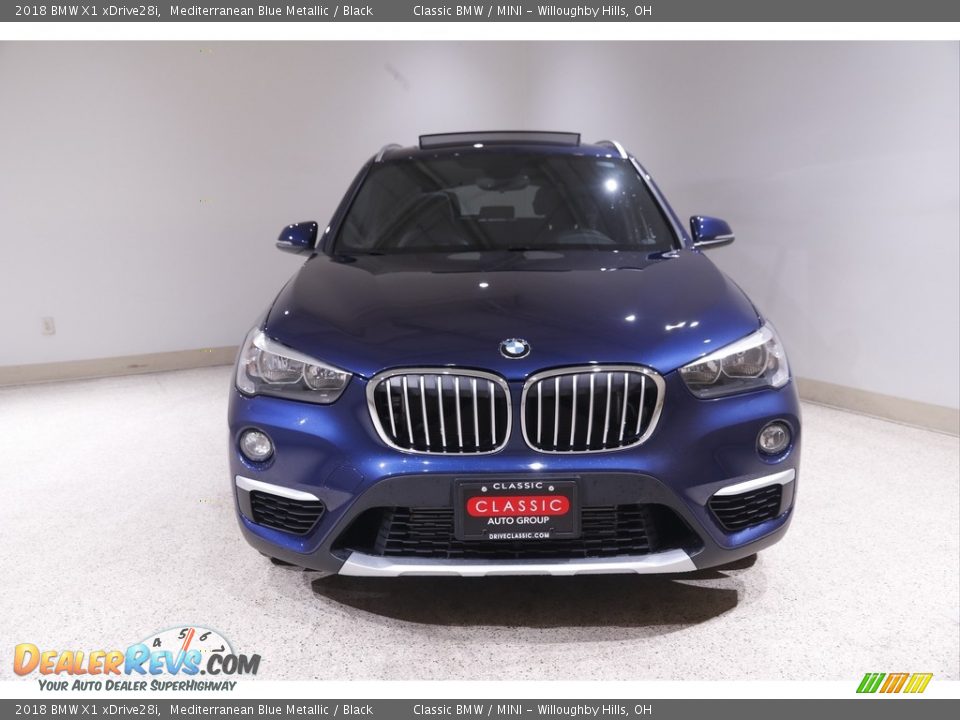 2018 BMW X1 xDrive28i Mediterranean Blue Metallic / Black Photo #2