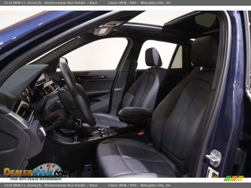 2018 BMW X1 xDrive28i Mediterranean Blue Metallic / Black Photo #5