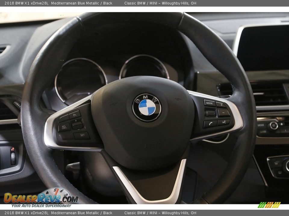 2018 BMW X1 xDrive28i Mediterranean Blue Metallic / Black Photo #7
