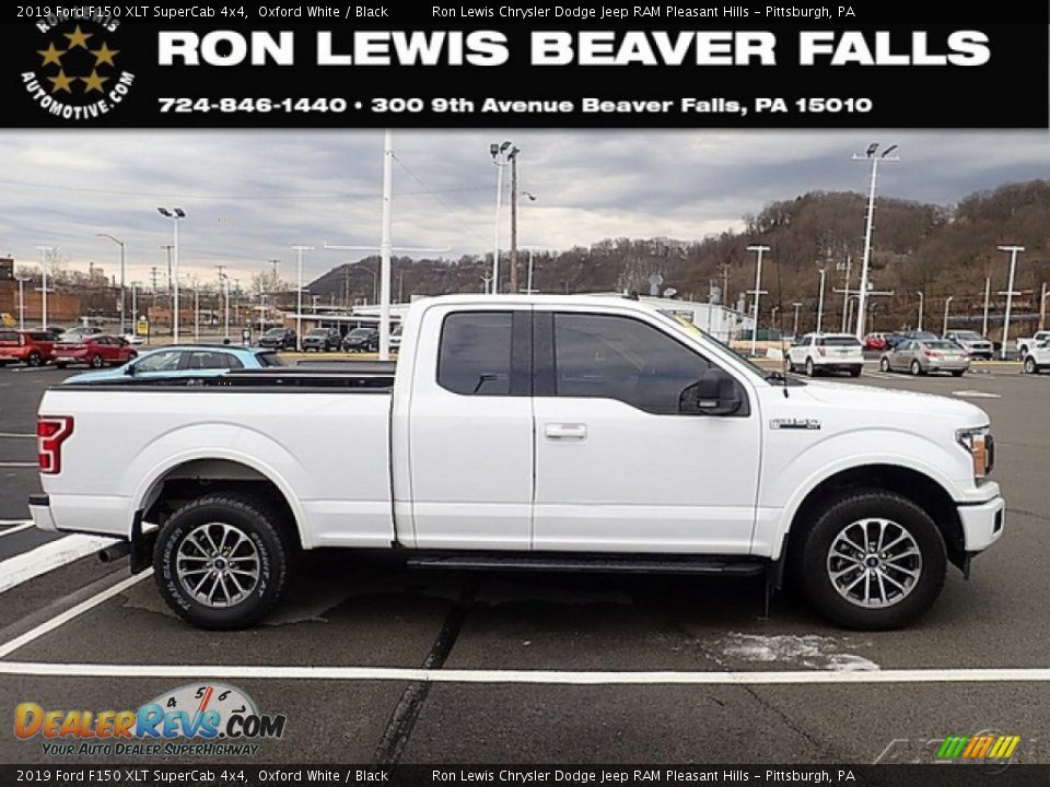 2019 Ford F150 XLT SuperCab 4x4 Oxford White / Black Photo #1