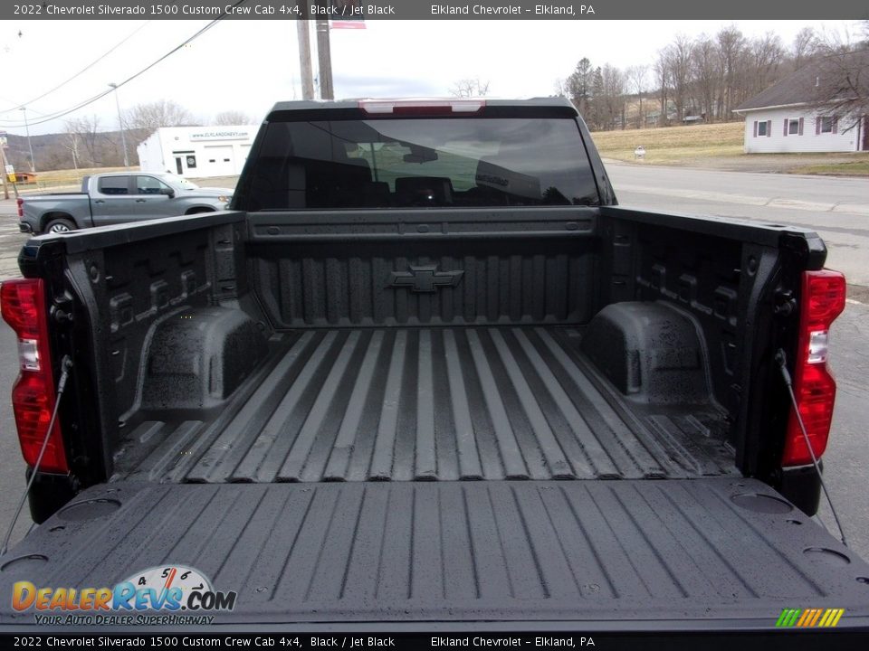 2022 Chevrolet Silverado 1500 Custom Crew Cab 4x4 Black / Jet Black Photo #9