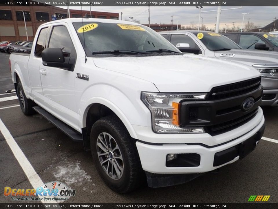 2019 Ford F150 XLT SuperCab 4x4 Oxford White / Black Photo #7