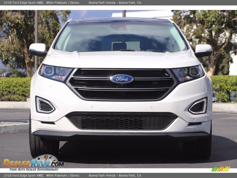 2018 Ford Edge Sport AWD White Platinum / Ebony Photo #3