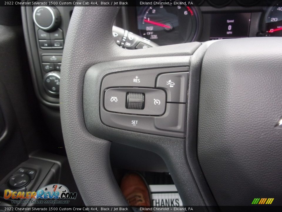 2022 Chevrolet Silverado 1500 Custom Crew Cab 4x4 Steering Wheel Photo #23