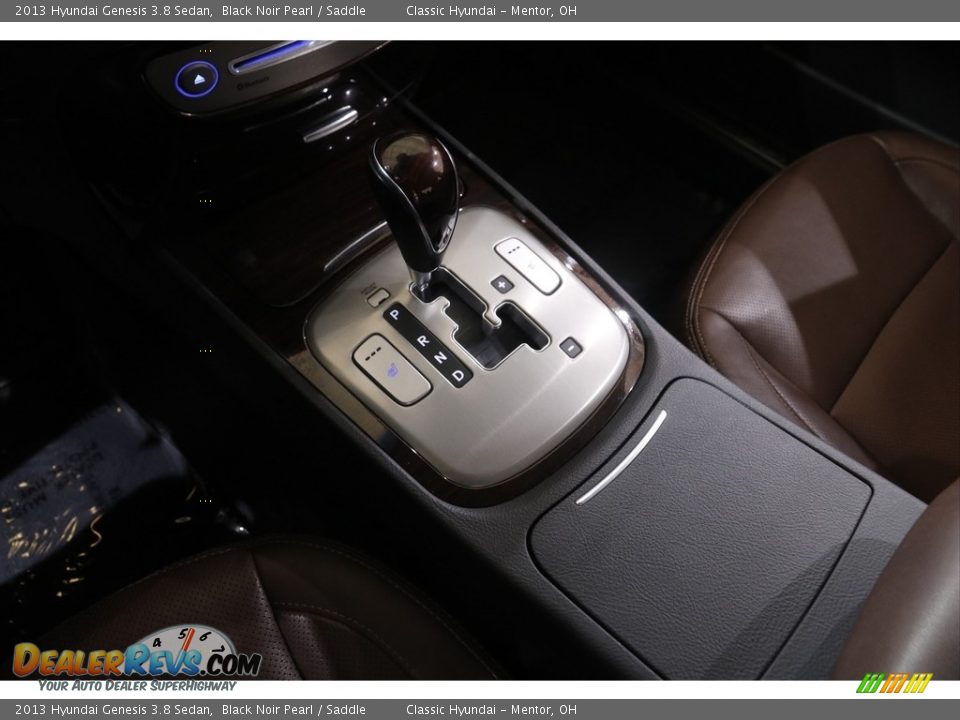 2013 Hyundai Genesis 3.8 Sedan Black Noir Pearl / Saddle Photo #11