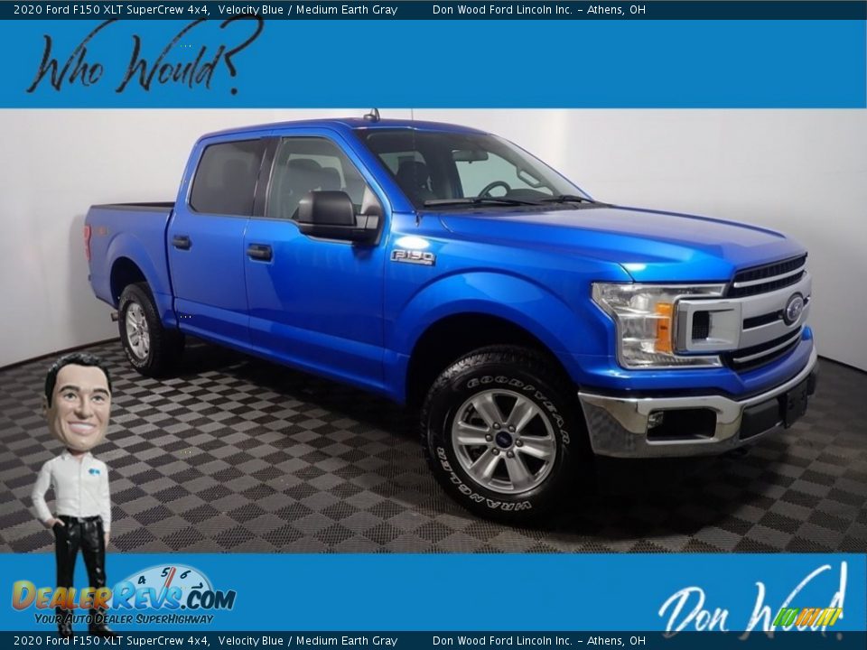 2020 Ford F150 XLT SuperCrew 4x4 Velocity Blue / Medium Earth Gray Photo #1