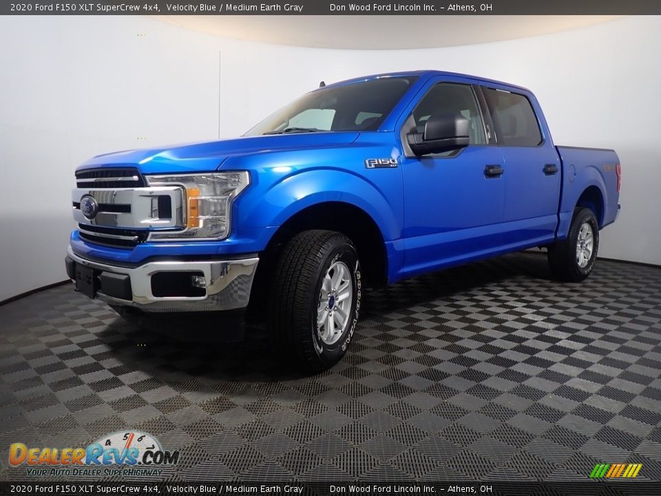 2020 Ford F150 XLT SuperCrew 4x4 Velocity Blue / Medium Earth Gray Photo #8
