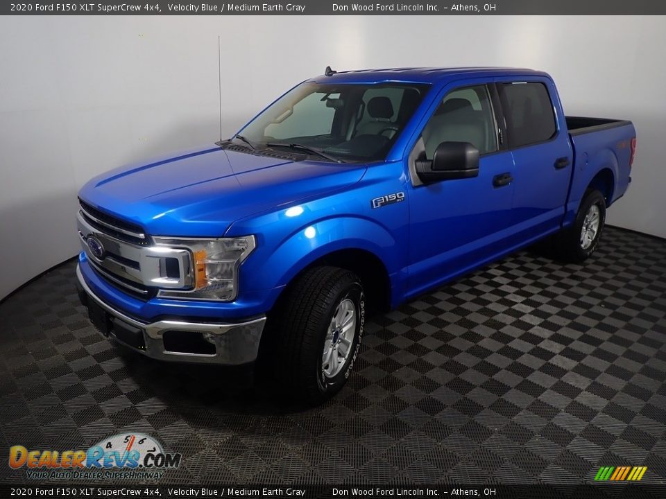 2020 Ford F150 XLT SuperCrew 4x4 Velocity Blue / Medium Earth Gray Photo #9