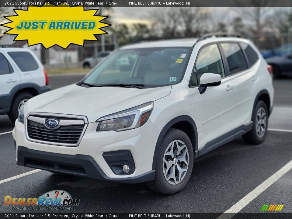 2021 Subaru Forester 2.5i Premium Crystal White Pearl / Gray Photo #1