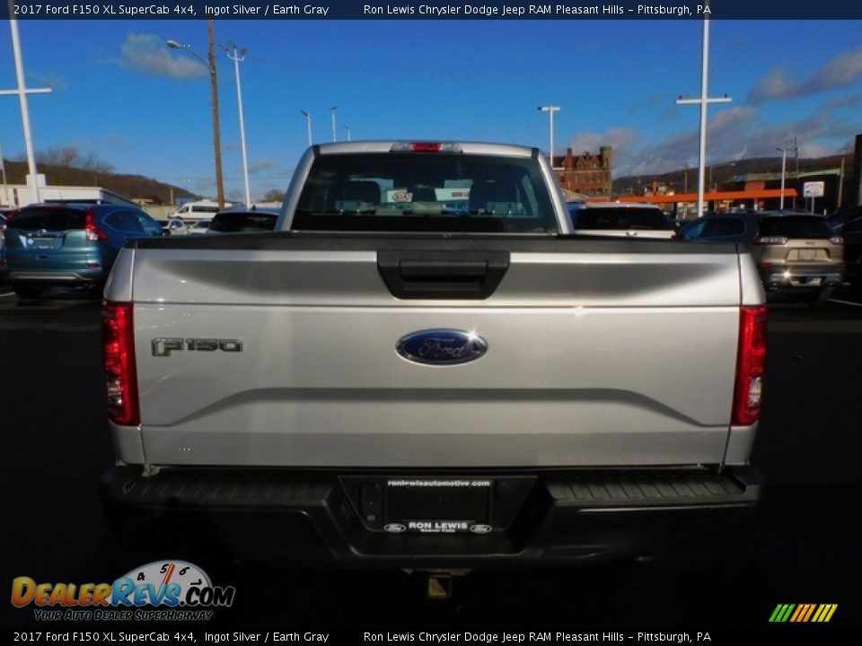 2017 Ford F150 XL SuperCab 4x4 Ingot Silver / Earth Gray Photo #3