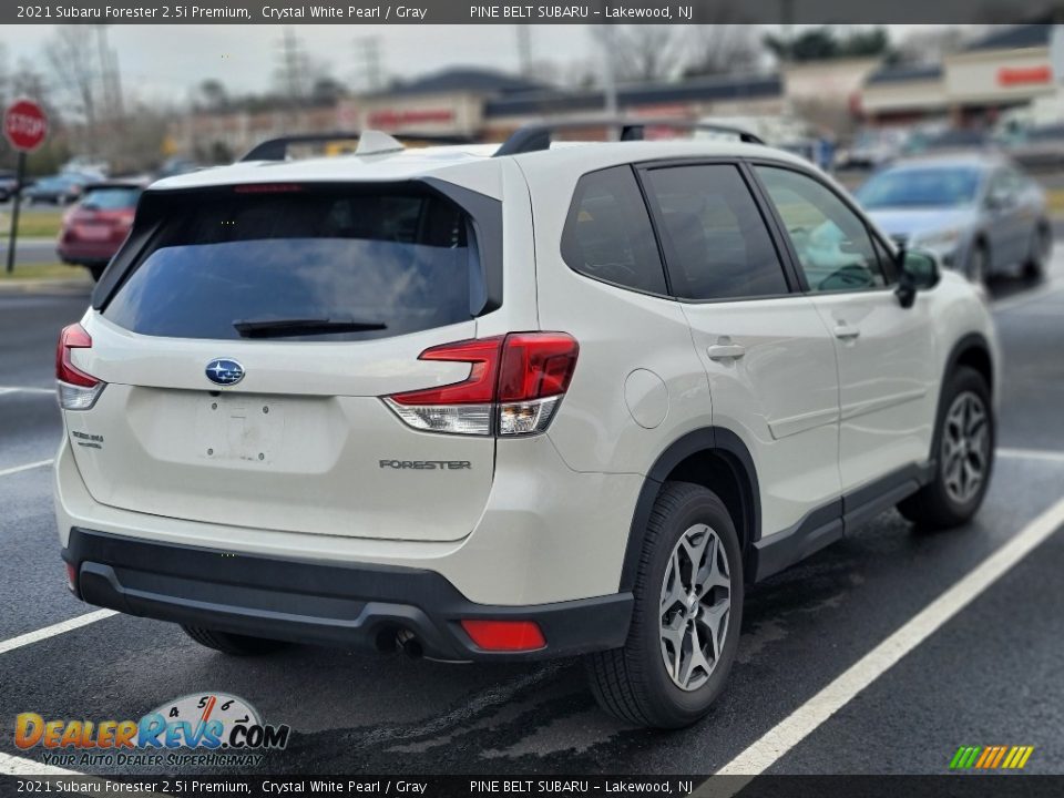 2021 Subaru Forester 2.5i Premium Crystal White Pearl / Gray Photo #3