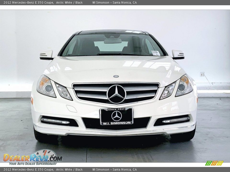 2012 Mercedes-Benz E 350 Coupe Arctic White / Black Photo #2