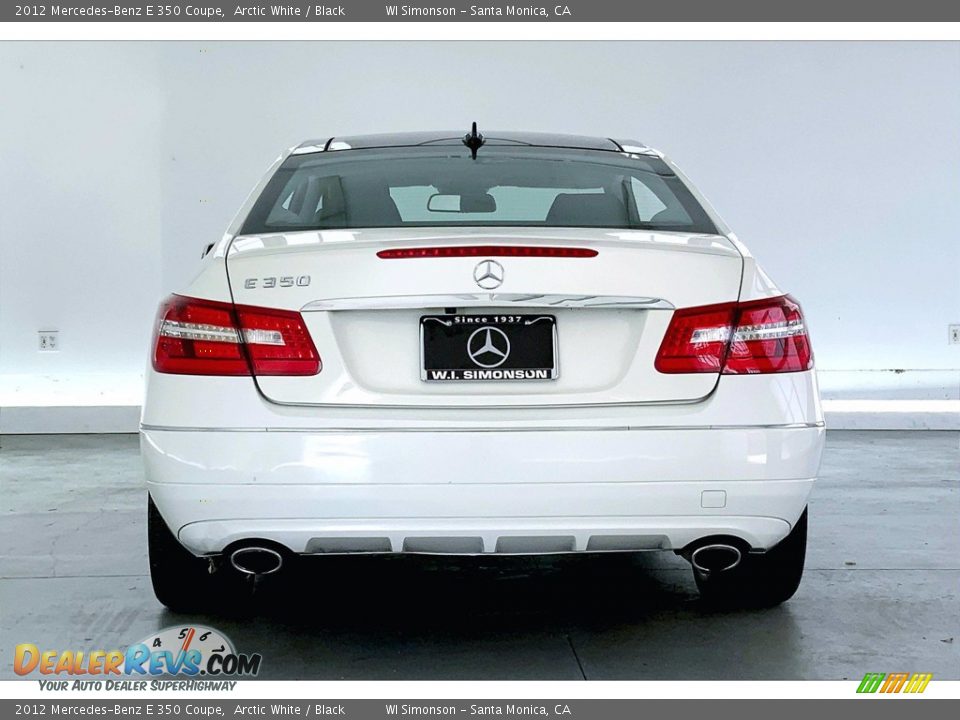 2012 Mercedes-Benz E 350 Coupe Arctic White / Black Photo #3